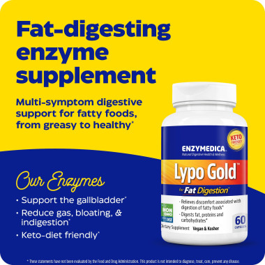 Enzymedica Lypo Gold For Fat Digestion - B00HLXQJZ4