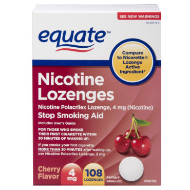 Equate Nicotine Lozenge 4 mg Stop Smoking Aid - B002U7GRBM