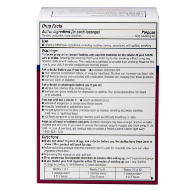 Equate Nicotine Lozenge 4 mg Stop Smoking Aid - B002U7GRBM