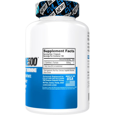 EVLution Nutrition Carnitine 500 - B073R1HGYH