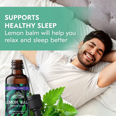Florida Herbs Tincture Organic Lemon Balm - B07FFGRVZ4