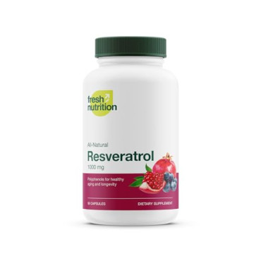 Fresh Nutrition All Natural Resveratrol Supplement - B07WRM92F6