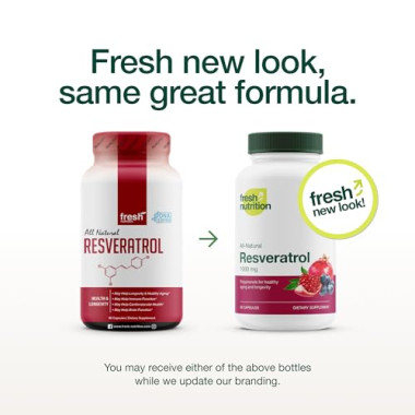 Fresh Nutrition All Natural Resveratrol Supplement - B07WRM92F6
