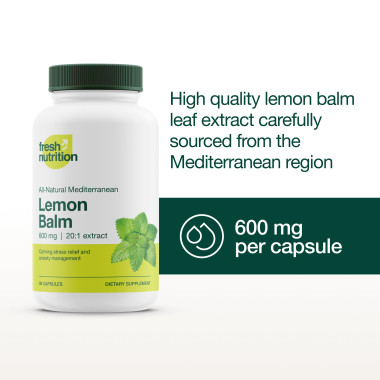 Fresh Nutrition Lemon Balm All Natural - B079NDBYGP