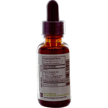 Gaia Herbs Certified Organic Extract Burdock Root - B00028PM3K