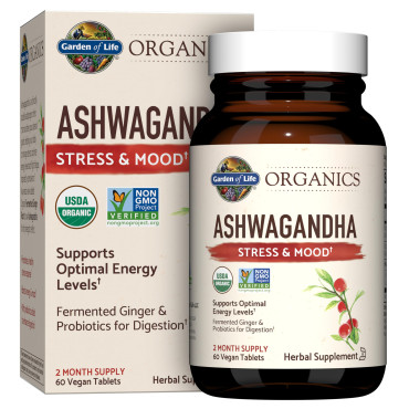Garden of Life MyKind Organics Ashwagandha Stress & Mood - B07G7XZT5K
