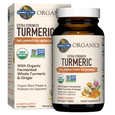 Garden of Life MyKind Organics Extra Strength Turmeric Inflammatory Response - B07G2FHVJL