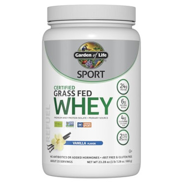 Garden of Life Sport Certified Grass Fed Whey Protein - B01NAEHLFO