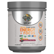 Garden of Life Sport Organic Plant-Based Energy + Focus Pre-Workout Sugar Free - B01N5AZ70H