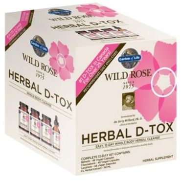 Garden of Life Wild Rose Herbal D-Tox 12-Day Kit 4 Piece Kit - B00CLD7214