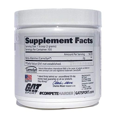 GAT Beta Alanine Unflavored - B01JIYLNOK