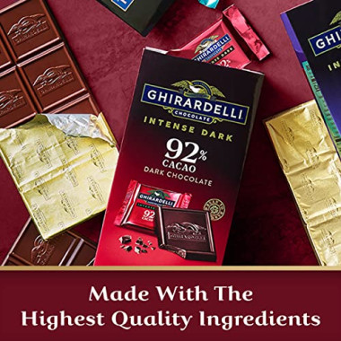 Ghirardelli Dark Chocolate Squares 92% Cacao - B07P43D2VL