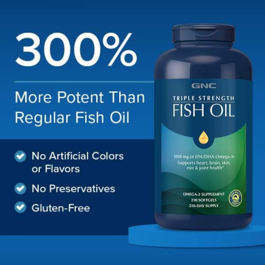 GNC Triple Strength Fish Oil - B01NCSCP1Y