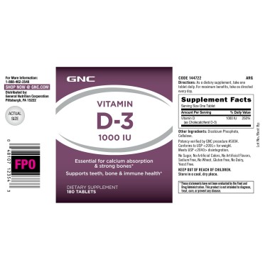 GNC Vitamin D3 - B001KYO4WU