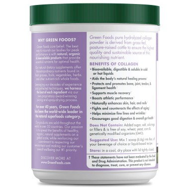 Green Foods Hydrolyzed Collagen Powder - B075MRWFL7