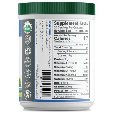 Green Foods Organic and Raw Wheatgrass Powder - B075NQZLMM