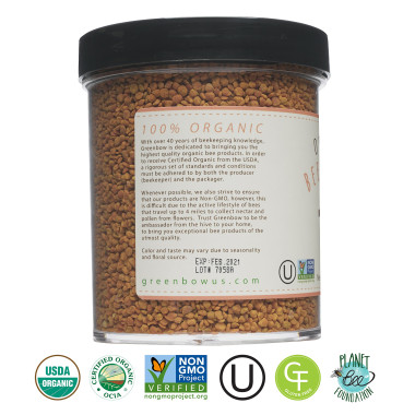 Greenbow Organic Bee Pollen Pure & Natural - B01E5UKFF0