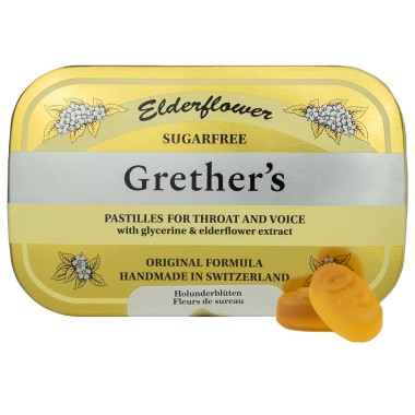 Grether’s Pastilles Elderflower Sore Throat & Cough Lozenges - B077QDWV6Y