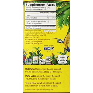 Guayaki Yerba Mate Organic Tea - B008234L0C