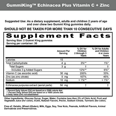 GummiKing Echinacea Plus Vitamin C and Zinc - B00415QVC6