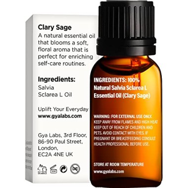 Gya Labs Clary Sage Essential Oil - B079JHNCTX