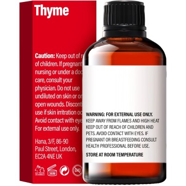H'ana Thyme Oil 100% Pure Therapeutic GradeTHYME OIL - B07HH35L36