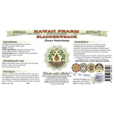 HawaiiPharm Bladderwrack Alcohol-FREE Liquid Extract - B01A3MVZIA