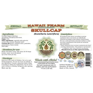 HawaiiPharm Organic Skullcap - B01BK86270