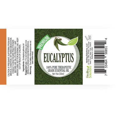 Healing Solutions Eucalyptus Essential Oil 100% Pure - B00SVY89DW