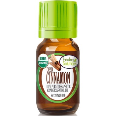 Healing Solutions Organic Cinnamon Cassia Essential Oil 100% Pure - B07GVNLSSM