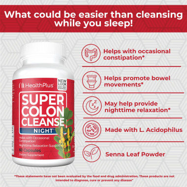 Health Plus Super Colon Cleanse Night - B0006LCQIC
