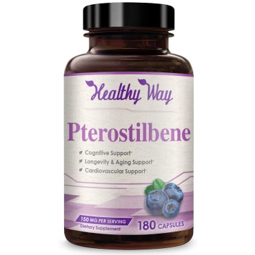 HealthyWayRx Premium Quality Pterostilbene - B0764L7SLM