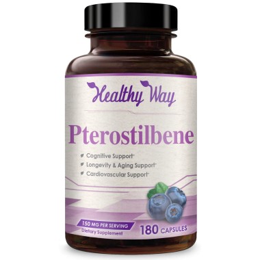 HealthyWayRx Premium Quality Pterostilbene - B0764L7SLM