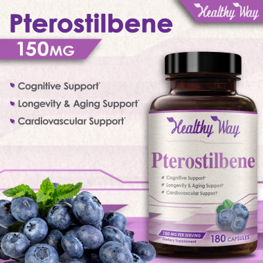 HealthyWayRx Premium Quality Pterostilbene - B0764L7SLM