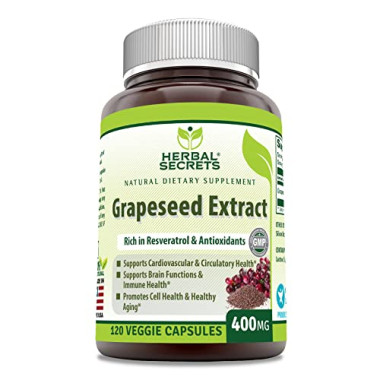 Herbal Secrets Grapefruit Seed Extract Rich in Resveratrol & Antioxidants - B01A77SJY4