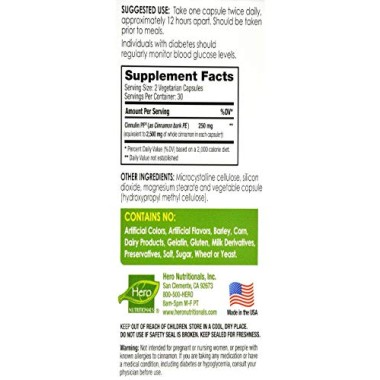 Hero Nutritional Products CinnaBetic II Cinnamon Water Extract - B000FLJQB8