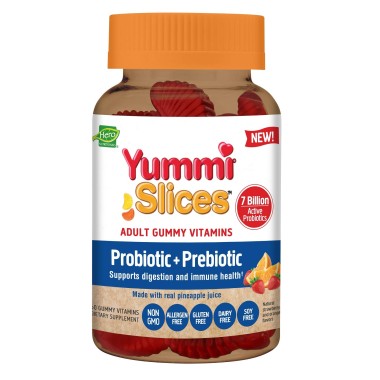 Hero Nutritional Products Yummi Slices Adult Gummy Vitamins Probiotic + Prebiotic - B07MV1MFVL