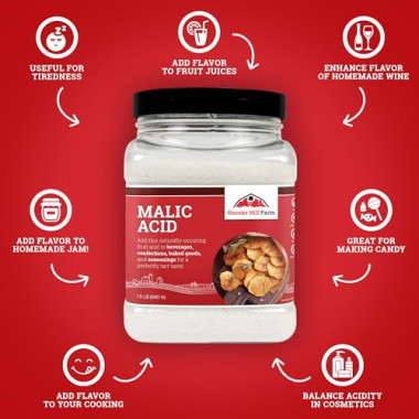 Hoosier Hill Farm Food Grade Malic acid - B00D4SBI3I