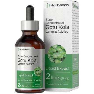 Horbäach Gotu Kola Vegetarian Non-GMO Gluten Free - B07NSJKMR5