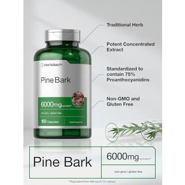 Horbäach Pine Bark Extract Supports Antioxidant & Immune Health - B07N7QRWC9