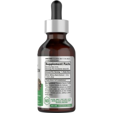 Horbäach White Willow Bark Gluten-Free Alcohol-Free - B07NSJGFGB