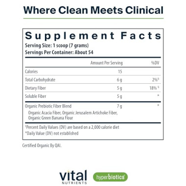 Hyperbiotics Prebiotic Organic Proprietary Blend - B06XKLJ9C5