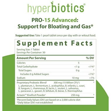 Hyperbiotics PRO-15 Advanced Strength with Kiwifruit - B00NNTBF22