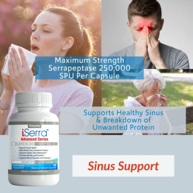 iEnzymes iSerra Supports Sinus Health - B01B158PYU