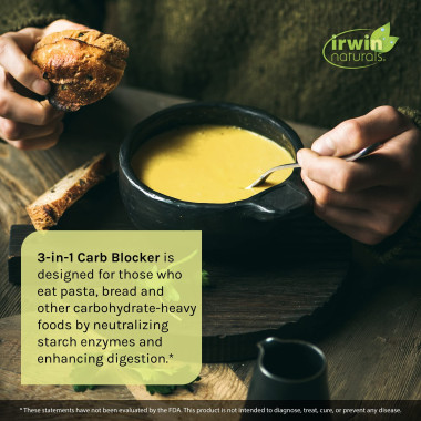 Irwin Naturals 3-in-1 Carb Blocker Maximum Strength - B00B7140QQ