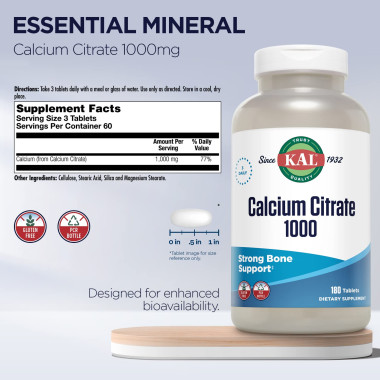 KAL Calcium Citrate - B000HNHQQ6