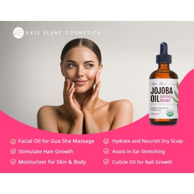 Kate Blanc Cosmetics Organic Jojoba Oil - B00S5UFHFU