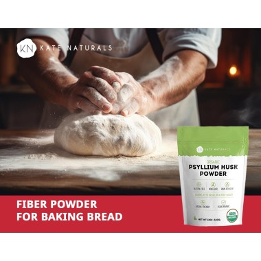 Kate Naturals Organic Psyllium Husk for Baking - B07GP1LHRG