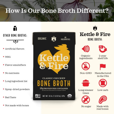 Kettle & Fire Chicken Bone Broth Soup - B01N9I8HQS