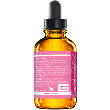 Leven Rose Pumpkin Seed Oil 100% Pure & Organic - B01E0DUAVG